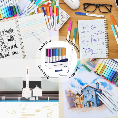 Welebar Juego De 10 Rotuladores Punta Para Cricut Maker