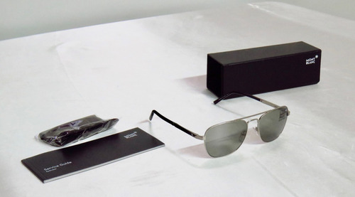 Lentes Gafas Mont Blanc Mb649s Shiny Aviator Italy 56mm Suns