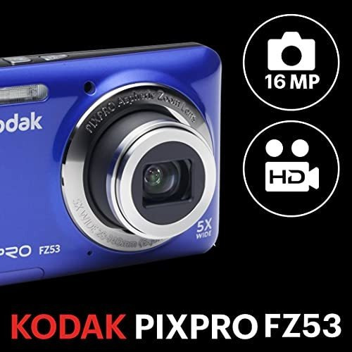 Kodak Fz53-bl Punto Y Disparar Cámara Digital Con L4cyh