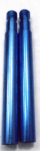  Alongador Bico Válvula Presta Azul Aluminio  60mm (2un).