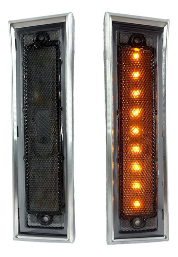 2 Cuartos Led Chevrolet Gmc Silverado Cheyene 83 84 85 Bisel