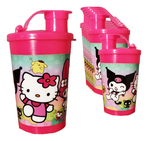 Vaso Pitillo Sorpresa Hello Kitty X 12 Termo Fiesta Infantil