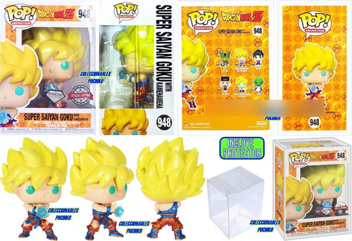 Funko Pop Animation Ssj Goku 948 Con Protector Diamond Colle