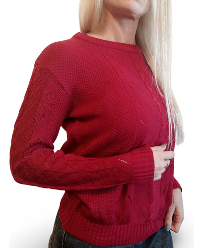 Sweater De Lana Acrílica De Mujer , Temporada Otoño-invierno