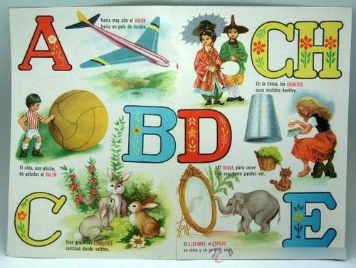 Cartilla Abc Escolar Abecedario Frutas Animales Numeros