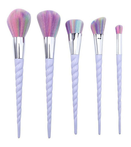 Imagem 2 de 3 de Kit 5 Pinceis Unicorn + Ncessaire Maria Margarida