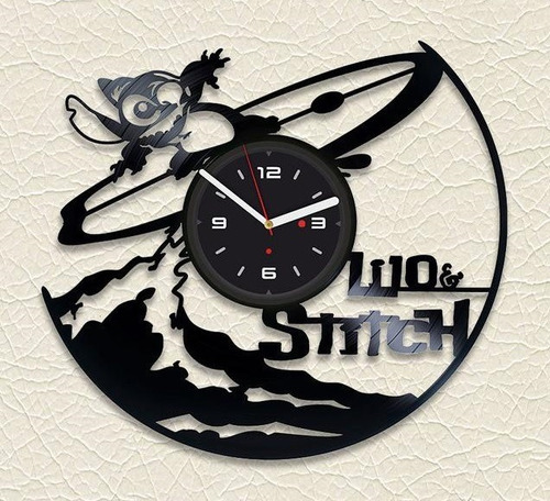 Reloj Corte Laser 3077 Lilo & Stitch Stitch Surfeando
