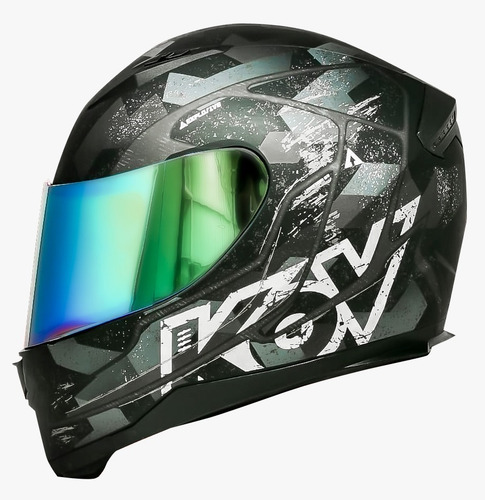 Imagen 2 de 6 de Casco Para Moto Cerrado Kov Novak Warefare Negro Camuflaje