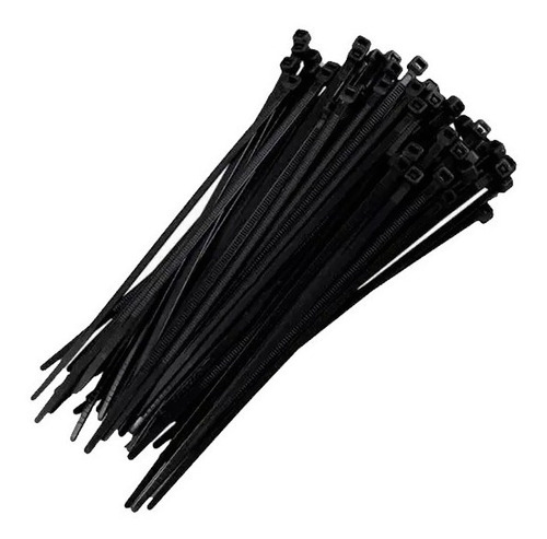Abracadeira De Nylon Preta 4,8 Mm X 40 Cm Com 100 - Nove54