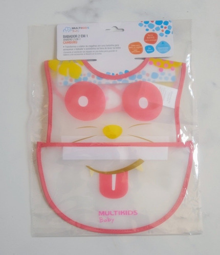 Babador Canguru Rosa - Multikids Baby