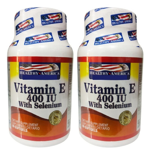 2 Vitamina E 400iu Selenio 60un - Unidad a $600