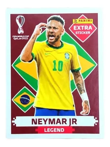 NEYMAR JUNIOR BORDÔ (Base) - EXTRA LEGEND (Brasil) - Figurinha Original -  Não