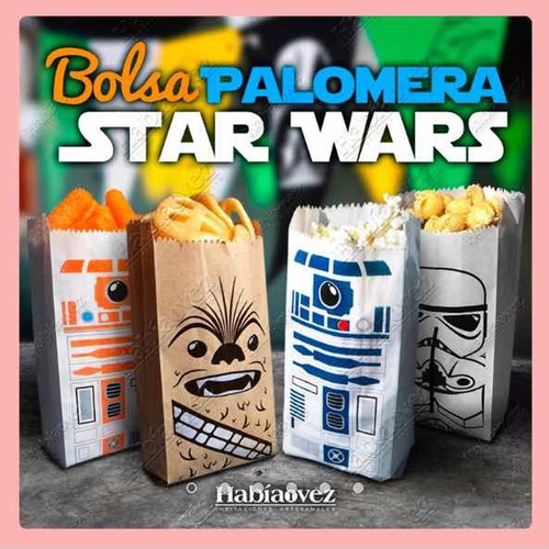 40 Bolsas Y 40 Antifaces Star Wars