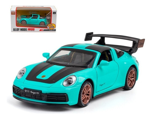 Porsche Targa 911 4s Miniatura Metal Autos Adornos Colección