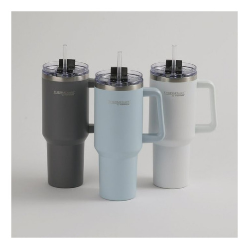Vaso Térmico Quencher Dual 1.2 Litros Ac Inox Tapa | Thermos Gris