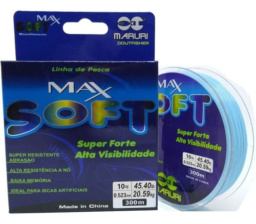 Linha Maruri Max Soft 0,523mm Azul - 300m