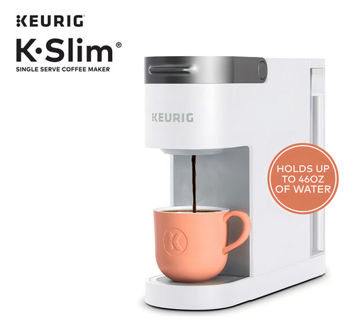 Keurig - Cafetera K-slim Para Cápsulas K-cup De Una Sola T. Color Blanco