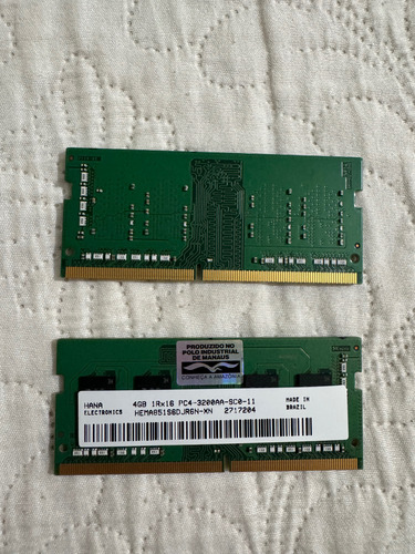 Memória Ram Hana 851s6djr6n-xn 4gb Ddr4 3200mhz Notebook (Usado)