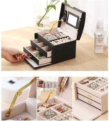 Imagen 5 de 5 de Joyero Caja De Joya Tipo Maleta Organizador Joyas