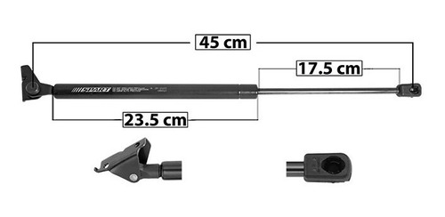 (1) Amortiguador 5a Puerta Izq O Der Dodge Atos 05/08 Spart