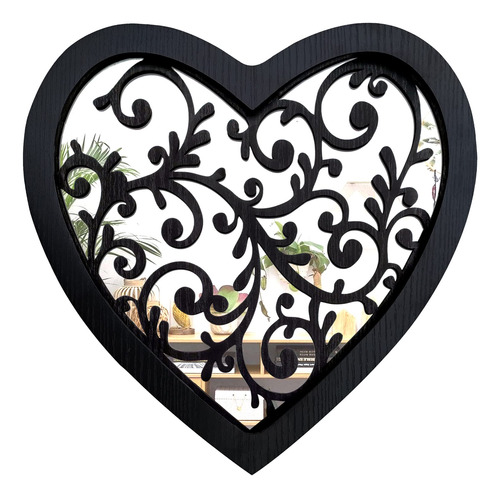 Wocred Espejo De Corazon Para Decoracion De Pared, Hermoso E