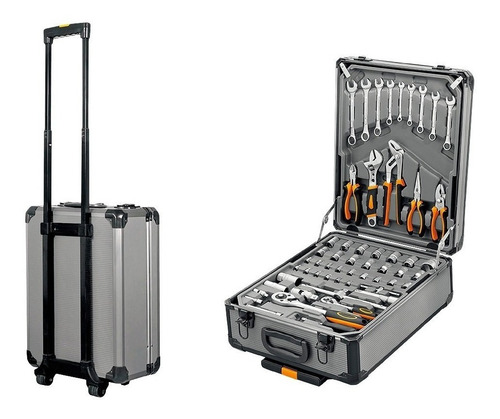 Imagen 2 de 8 de Kit Herramientas Maletin Portatil Lusqtoff Lqcm245-9 Cuotas