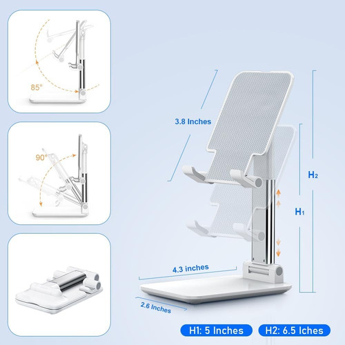 Soporte Para Celular Universal - Altura Y Ángulo Ajustable -