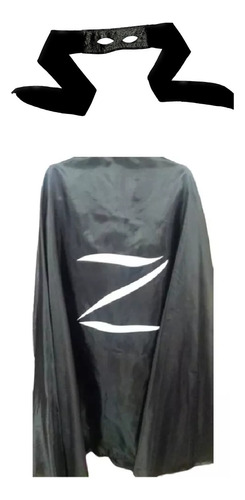 Capa Del Zorro Con Antifaz Adulto. Cotillon Chirimbolos
