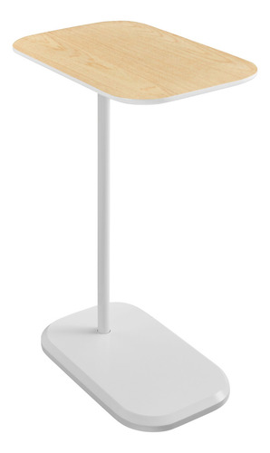 Mesa Auxiliar Minimalista De Centro Para Sala Adh-203589 Color Natural-bco