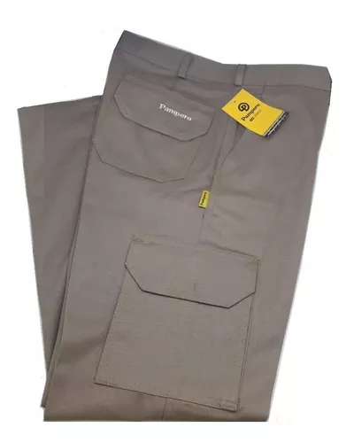 Pantalon Cargo Pampero Para Trabajo Original Beige