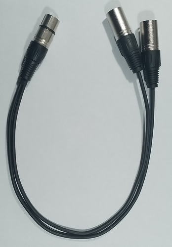 Cable Adaptador 1 Xlr Hembra A 2 Xlr Macho