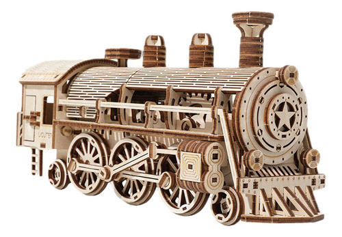 Rompecabezas De Madera 3d, Modelo De Tren De, Juguete De