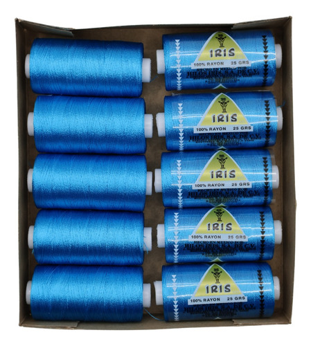 Caja Seda Amarilla Hilosiris (caja Con 10 Tubos De 25gr C/u) 896