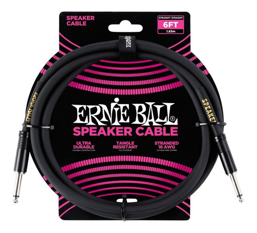Cable Parlantes Ernie Ball Speaker 2 Metros Para Bafles Caja