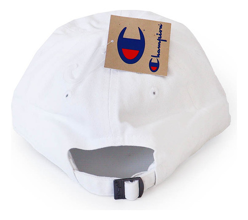 Boné Champion Dad Hat Washed Relaxed Big C Script - Branco