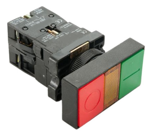 Botão Comando Duplo 1na+1nf Com Iluminação Led 24vca