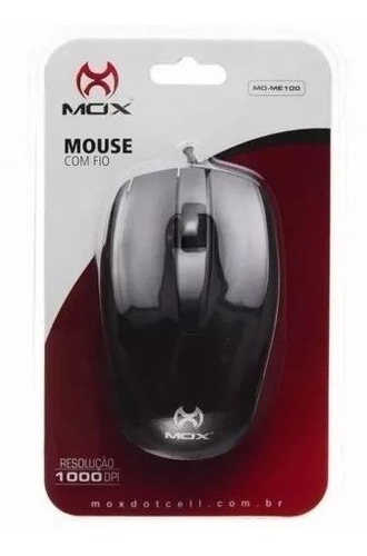 Ratón óptico con cable USB Mox, 1000 dpi de resolución