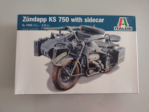 Zundapp Ks 750 With Sidecar 1/9 Italeri 7406