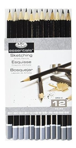 Royal & Langnickel Spen-12 Essentials Sketching Pencil Set,