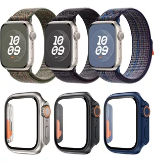 3 Pulseira E Capa Para Apple Watch Iwatch Se Series 9 8 7 6