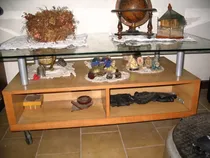 Comprar Mesa Ratona Ruedas Vidrio Templado Haya Grande Living Boxes