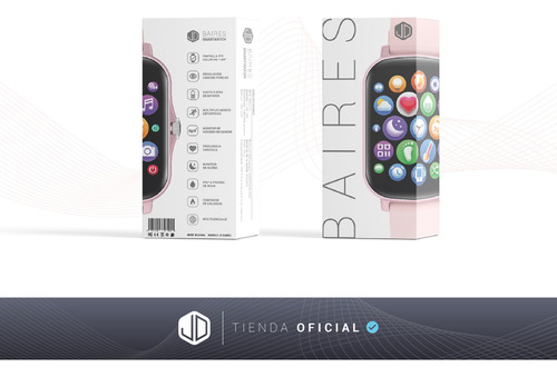 Smartwatch Reloj Inteligente Jd Baires Color Rosa 1.69 Spo2*