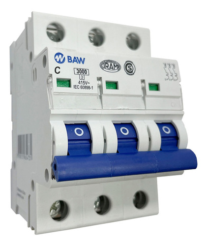 Llave Termica Tripolar Baw 63 Amp 3x63