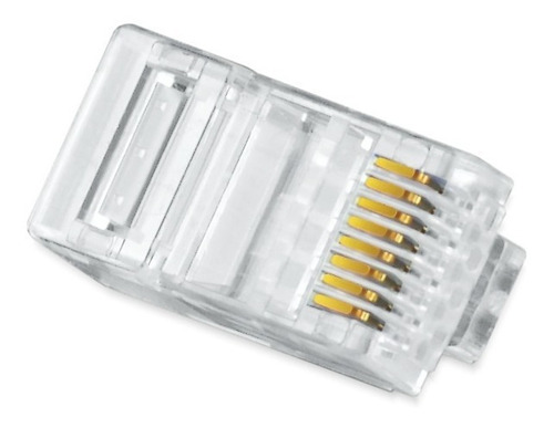 Imagen 4 de 5 de Conector De Red Terminal Rj45 Cat 5e / Bolsa X 100 Unidades