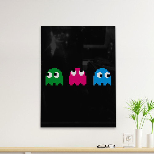 Cuadro Deco Pacman Ghost (d0128 Boleto.store)