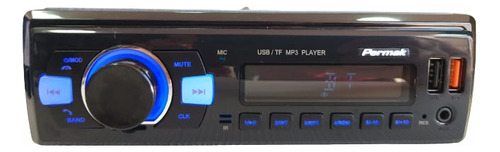 Aparelho Radio De Carro Som Player Mp3 7 Cores Permak Usb