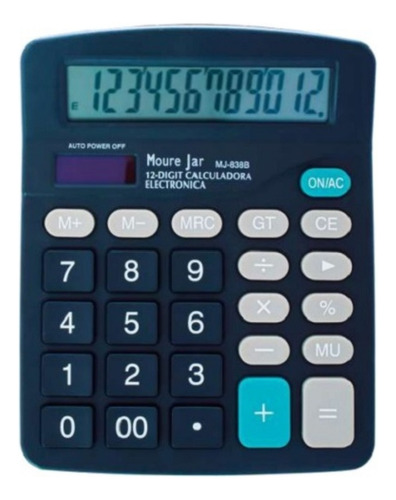 Calculadora 12 Dígitos Mj-838b Moure Jar