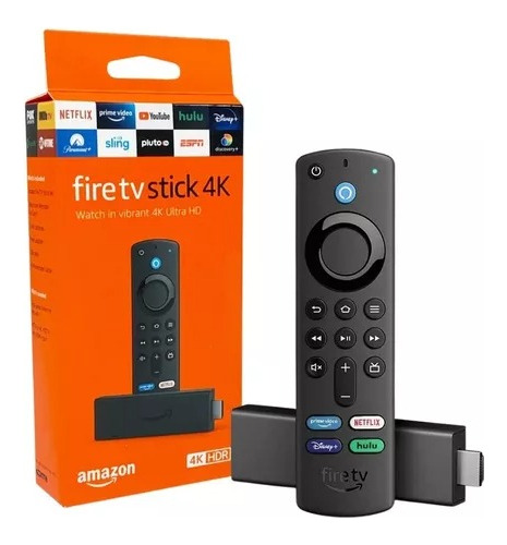Amazon Fire Tv Stick 4k Control De Voz Full Hd Negro