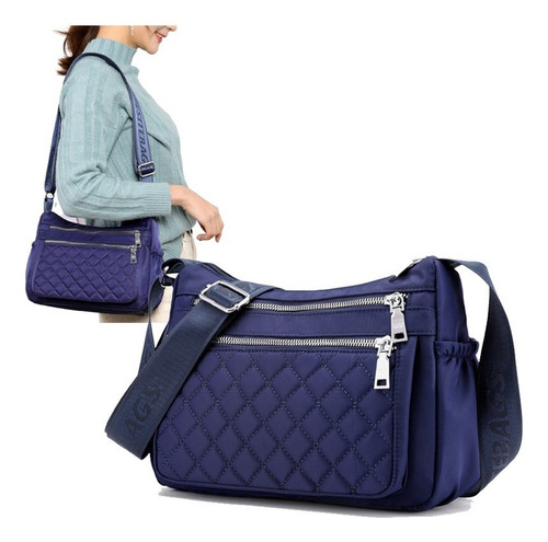 Bolsa De Ombro Feminina De Nylon Impermeable Bolsa Crossbody