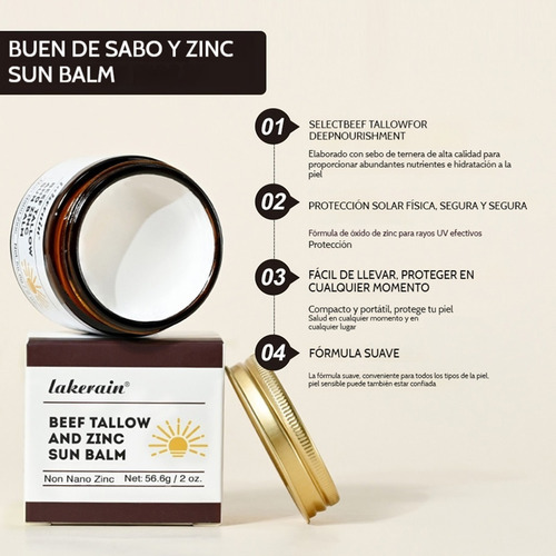 He Protector Solar De Mantequilla Sin Nanoóxido De Zinc